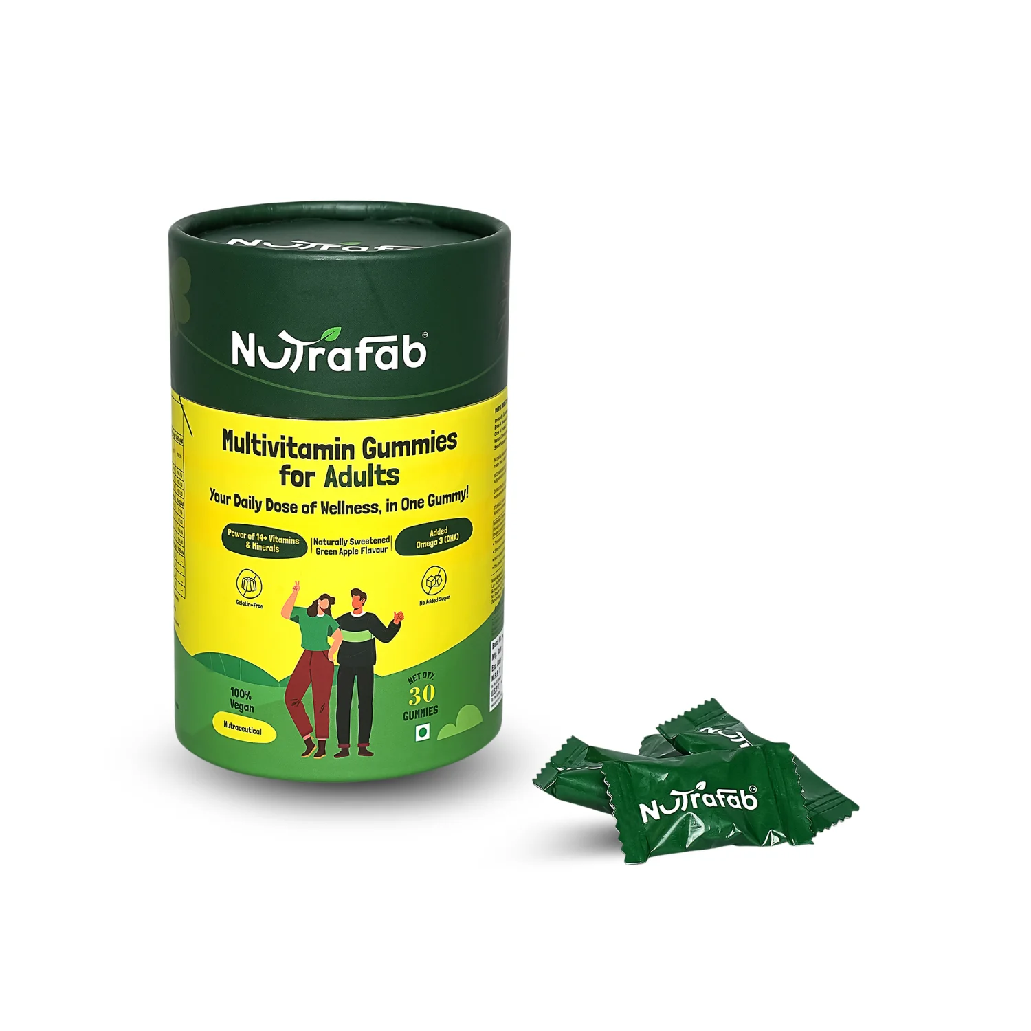 Nutrafab Multivitamin Health Gummies for Adults – Daily Nutrition Made Delicious