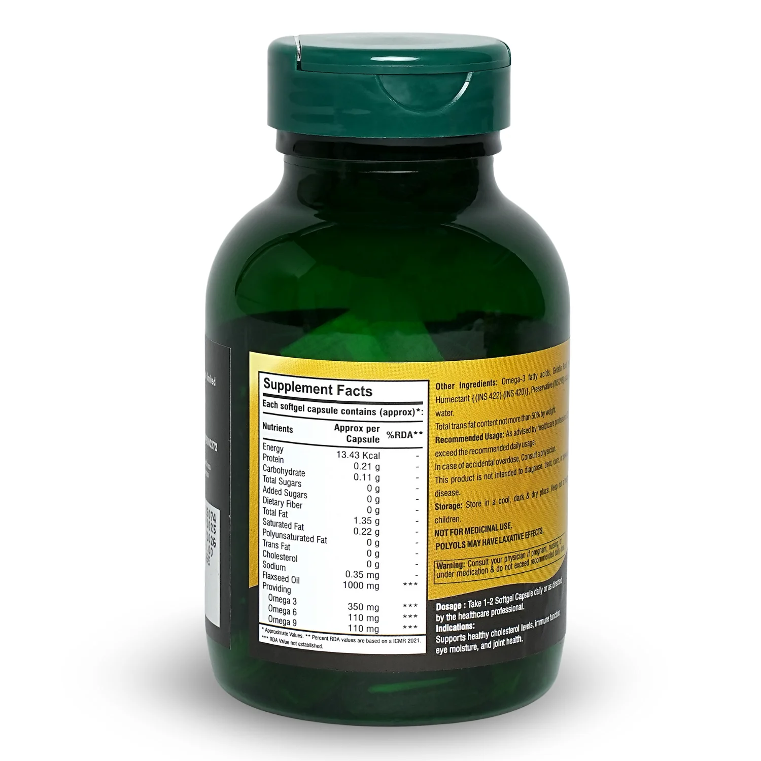 Nutrafab Omega 3-6-9 Softgel Capsules – Complete Essential Fatty Acid Support