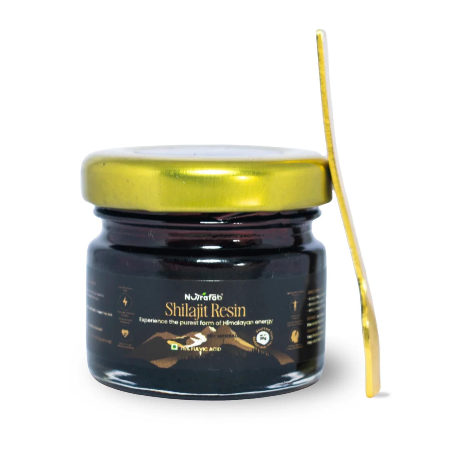 Nutrafab Pure Himalayan Shilajit – Power, Performance & Vitality in Every Capsule